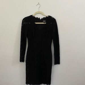 Adrianna Papell Black and Cream Dress